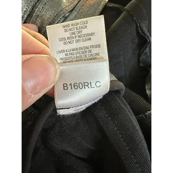 BCBGMAXAZRIA Gunmetal Mini Bodycon Dress Size Medium - Picture 6 of 10